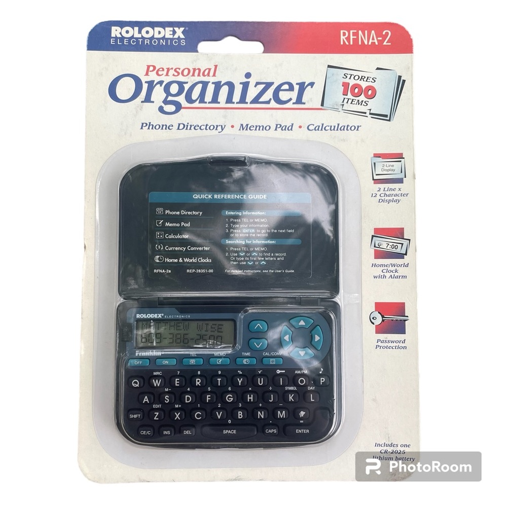 Rolodex Personal Organizer NEW Phone Directory Memo Pad Calculator NOS 100 Items